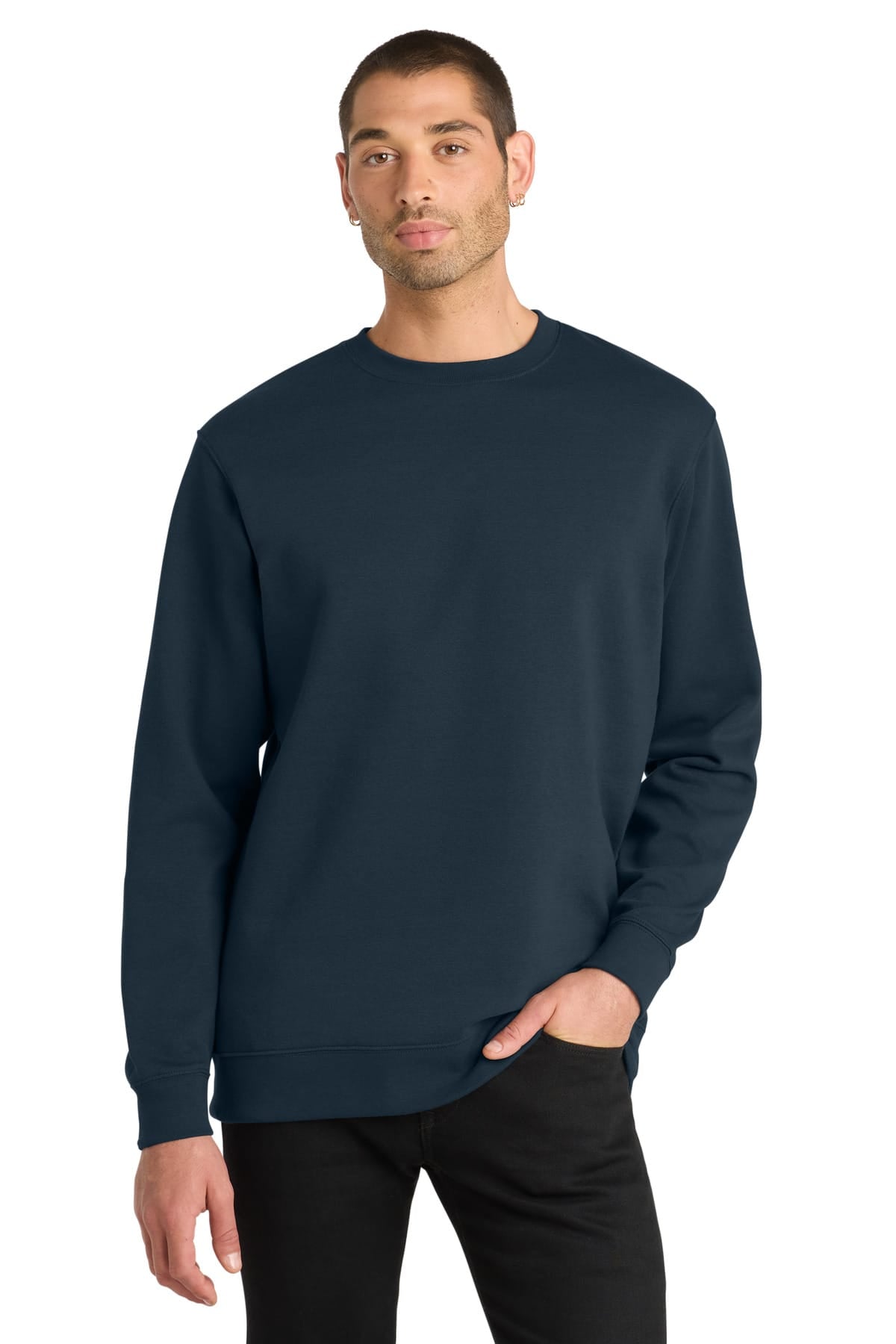 District DT6104 XS / New Navy District DT6104 V.I.T. Fleece Crewneck Sweatshirt