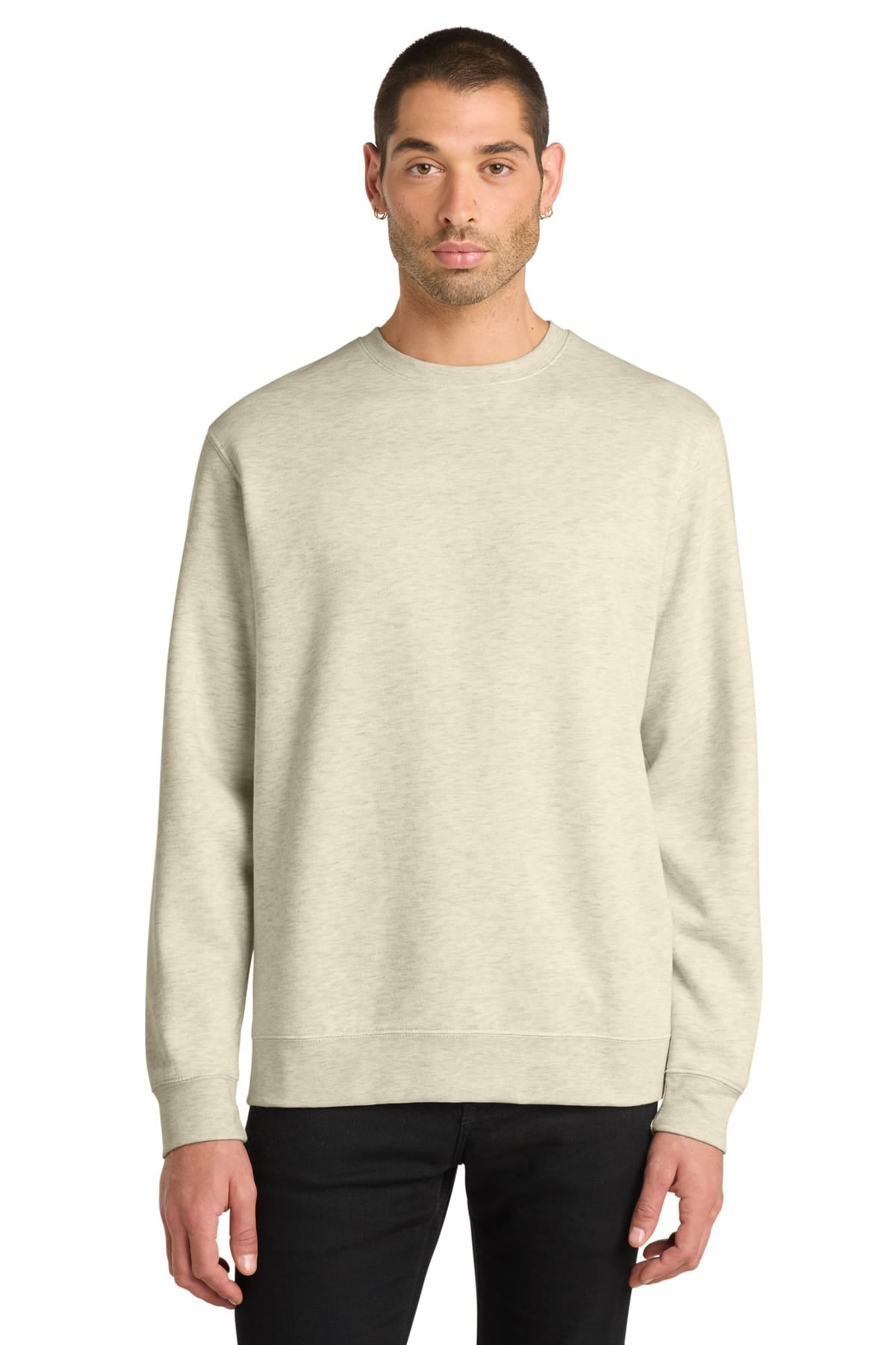 District DT6104 XS / Oatmeal Heather District DT6104 V.I.T. Fleece Crewneck Sweatshirt
