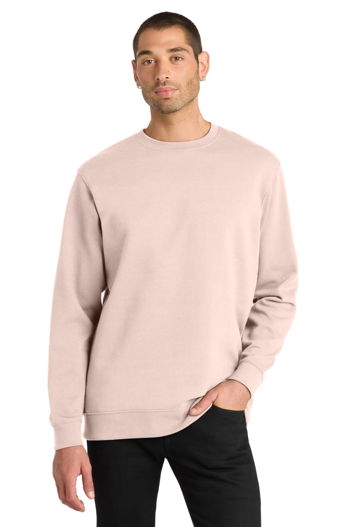 District DT6104 XS / Rosewater Pink District DT6104 V.I.T. Fleece Crewneck Sweatshirt