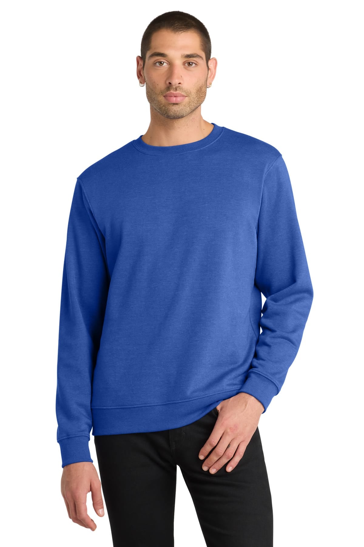 District DT6104 XS / Royal Frost District DT6104 V.I.T. Fleece Crewneck Sweatshirt