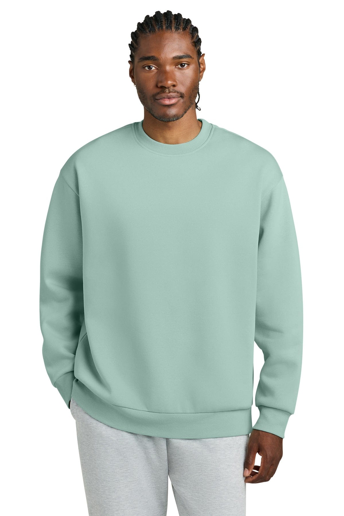 District DT6154 Heavyweight Fleece Crew in Dusty Sage