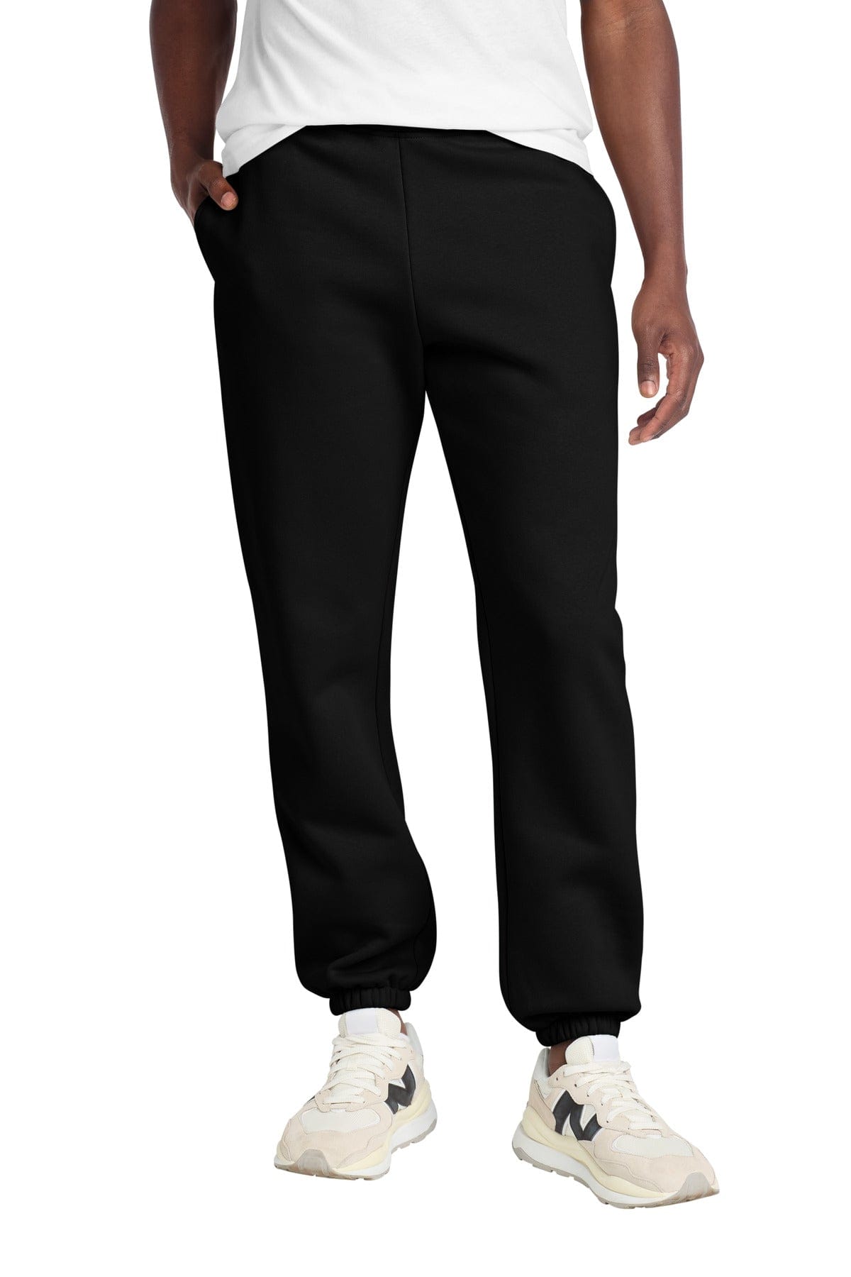 District DT6162 Heavyweight Fleece Sweatpant in Black