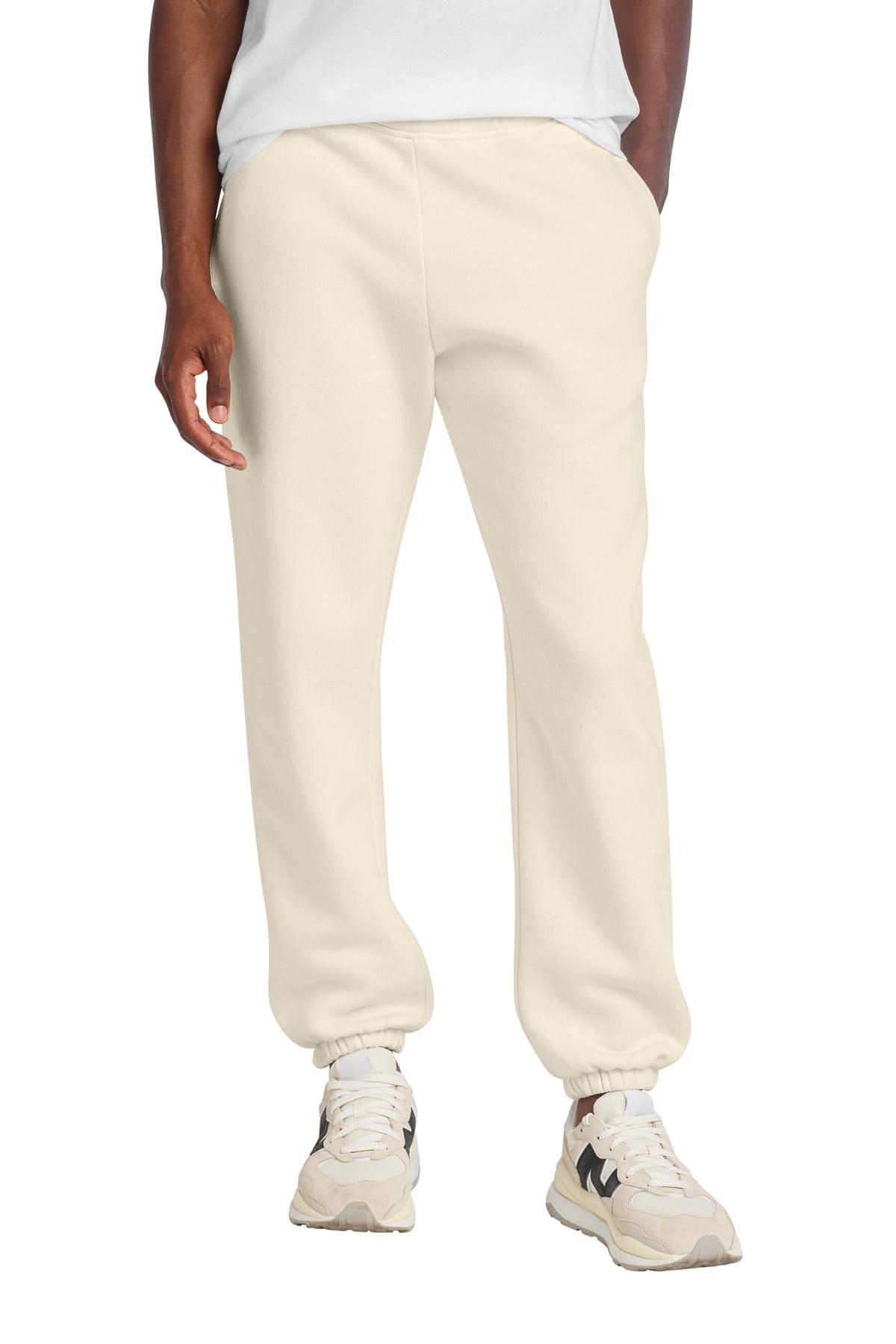 District DT6162 Heavyweight Fleece Sweatpant in Griege