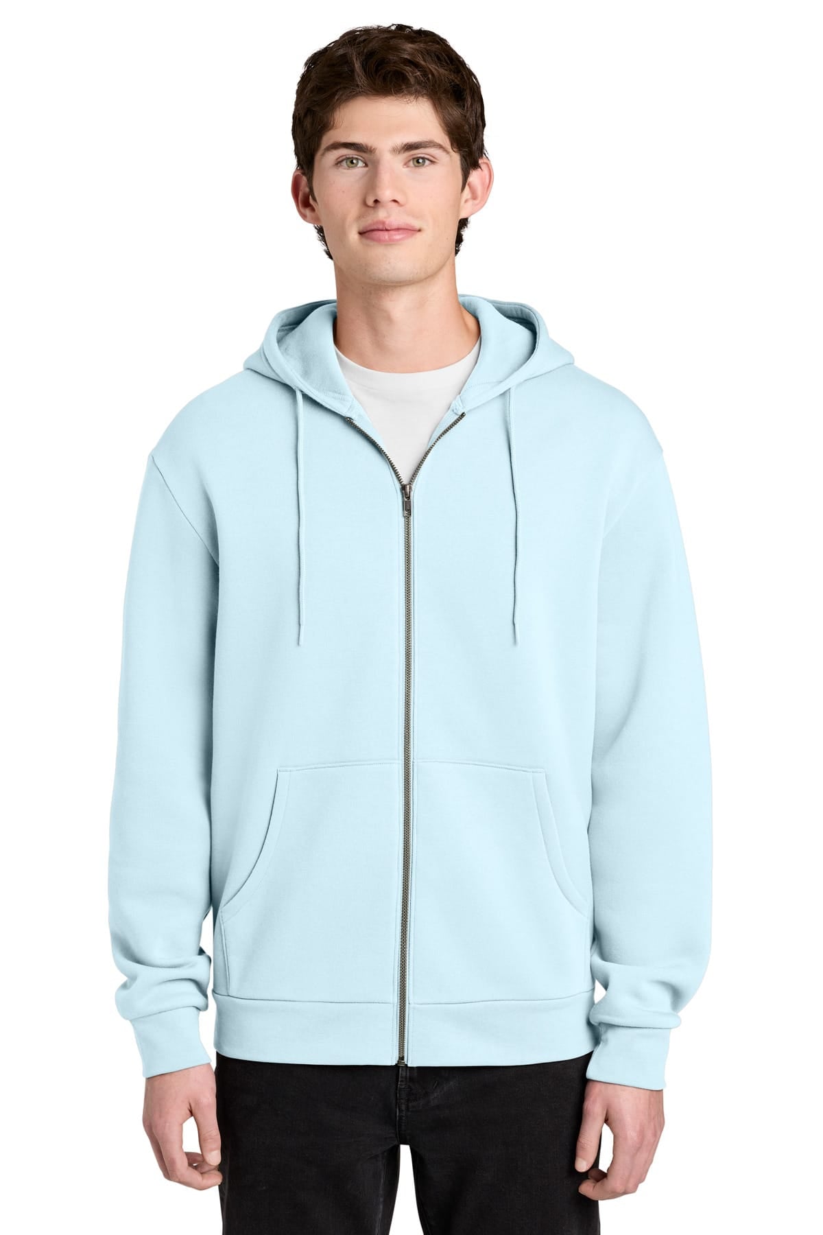 District DT6702 XS / Winter Blue District MelloFleece Full-Zip Hoodie DT6702