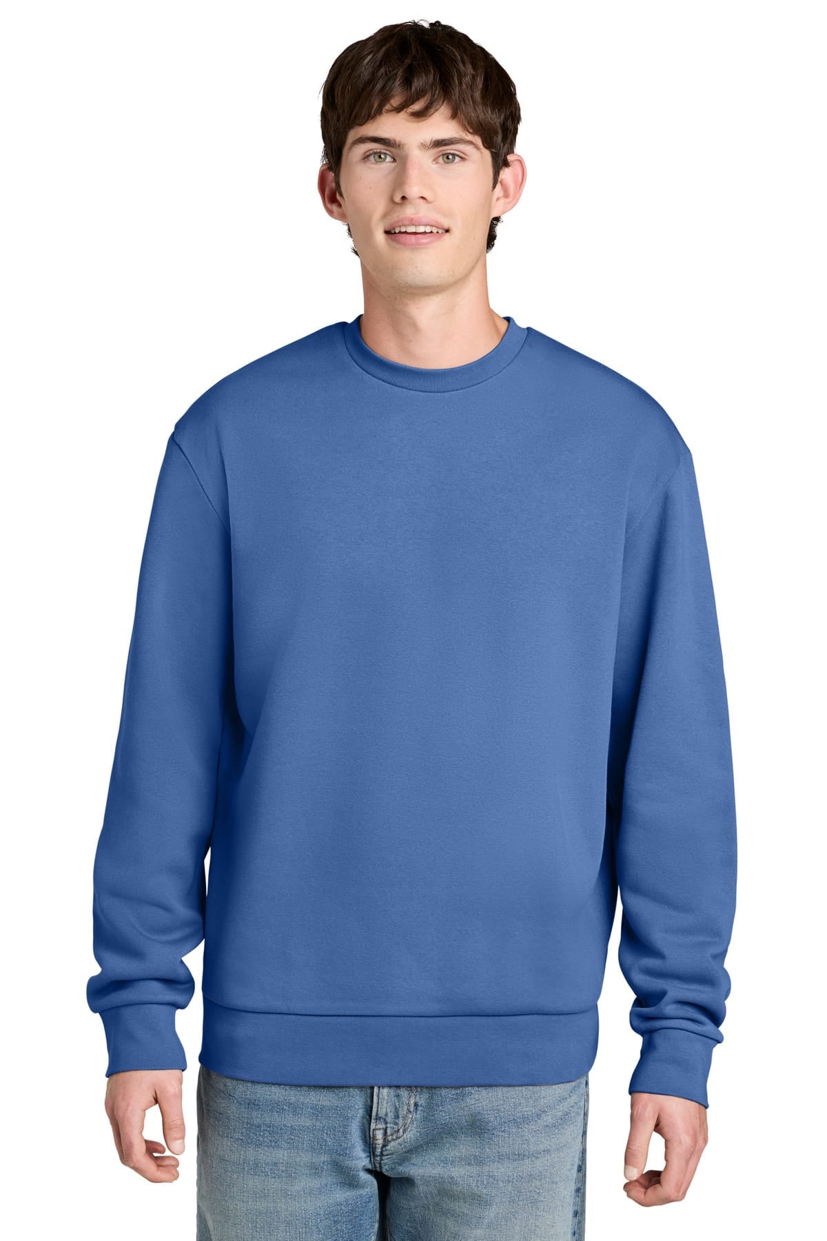 District DT6704 XS / Cornflower Blue District MelloFleece Crew DT6704