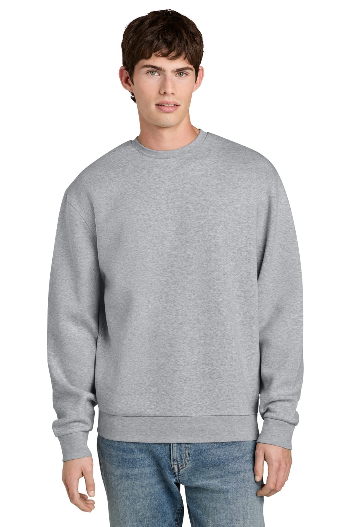 District DT6704 XS / Light Heather Grey District MelloFleece Crew DT6704