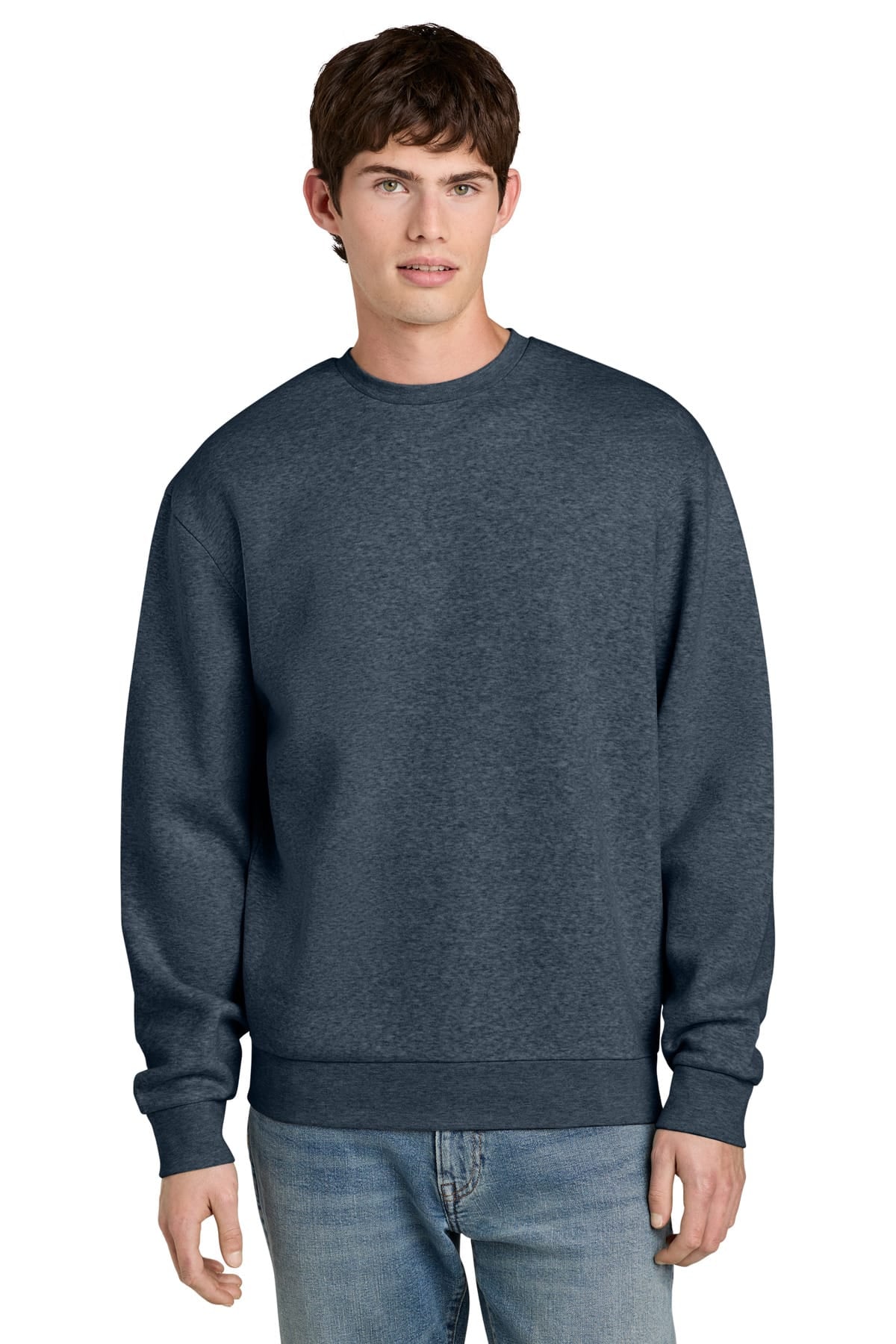 District DT6704 XS / Navy Heather District MelloFleece Crew DT6704