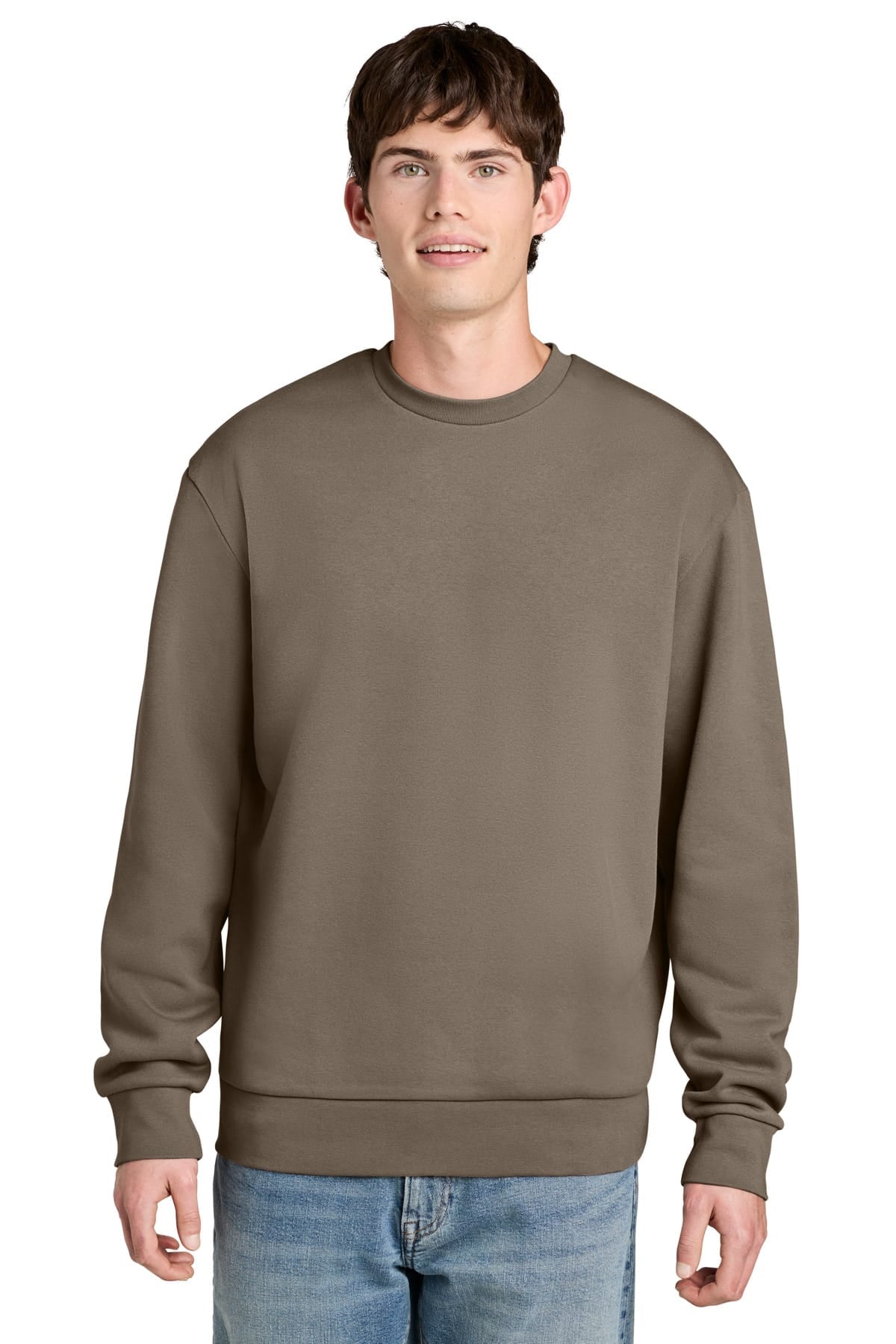 District DT6704 XS / Warm Taupe District MelloFleece Crew DT6704