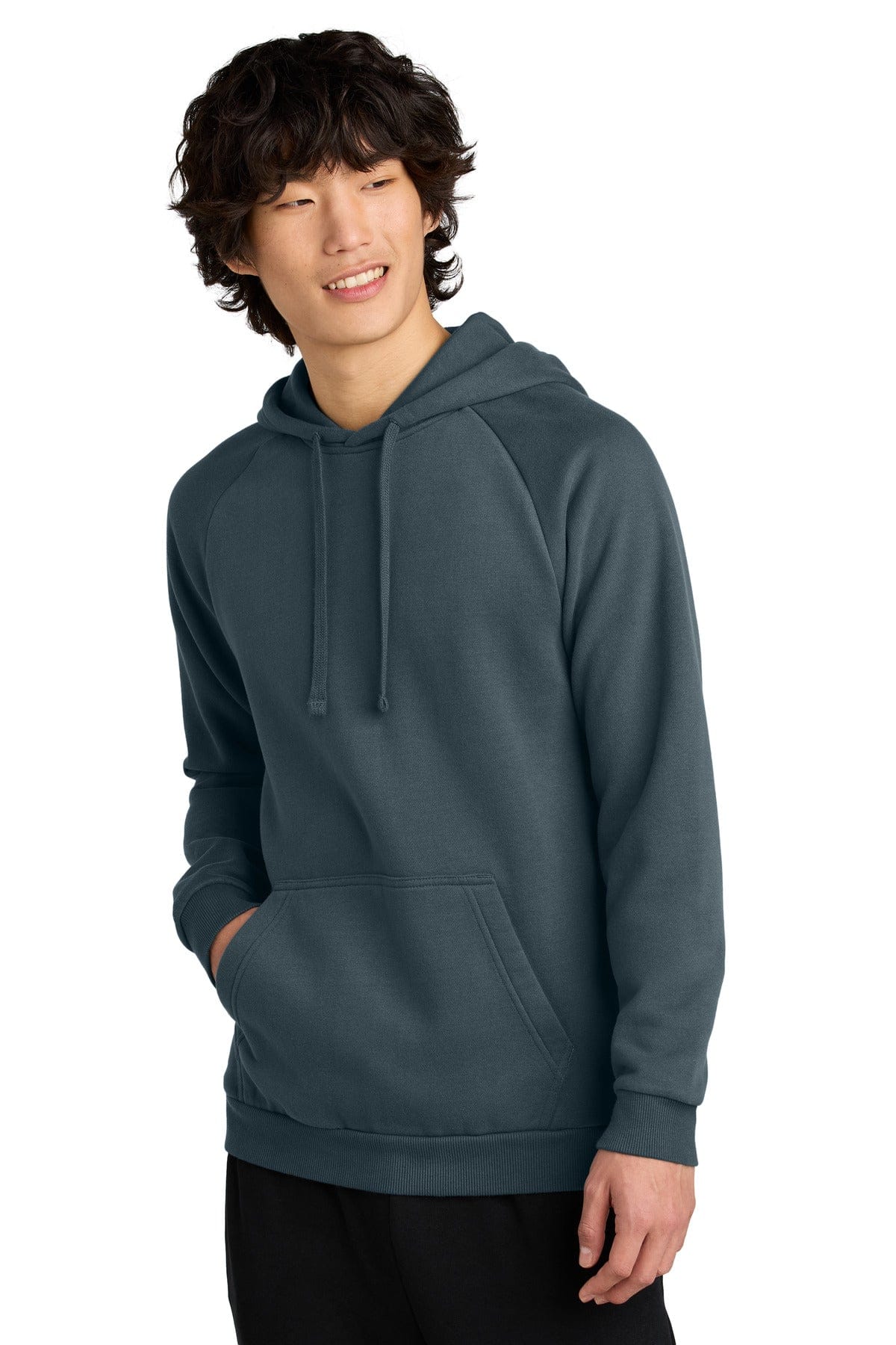 District DT7800 Cloud Fleece Hoodie in Deep Steel Blue