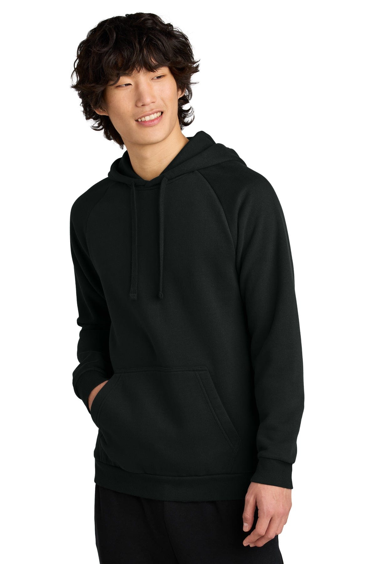 District DT7800 Cloud Fleece Hoodie in Jet Black