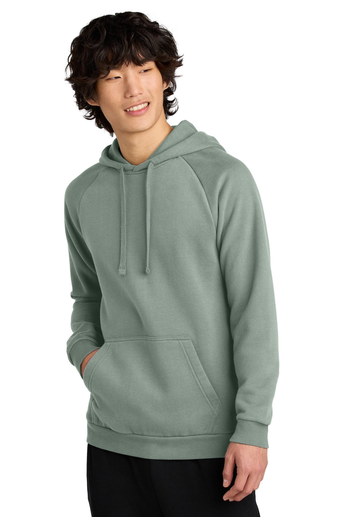 District DT7800 Cloud Fleece Hoodie in Slate Green