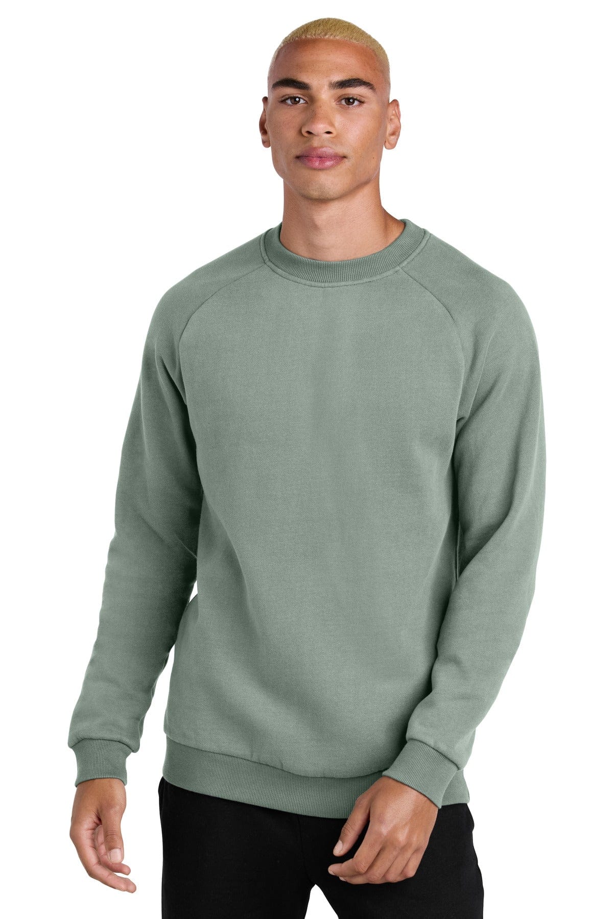 District DT7804 Cloud Fleece Crew in Slate Green