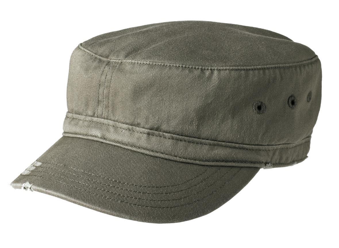 District Headwear District® Distressed Military Hat.  DT605