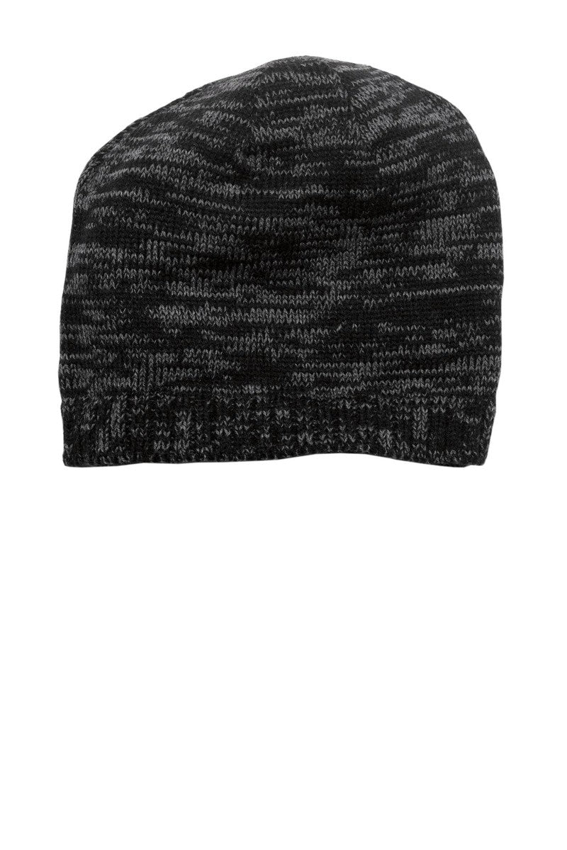 District Headwear OSFA / Black/ Charcoal District DT620: Beanie Hat