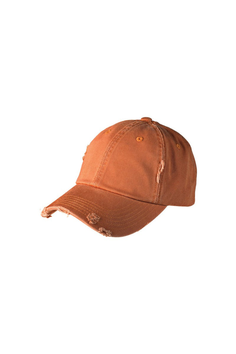 District Headwear OSFA / Burnt Orange District DT600: Distressed Cap
