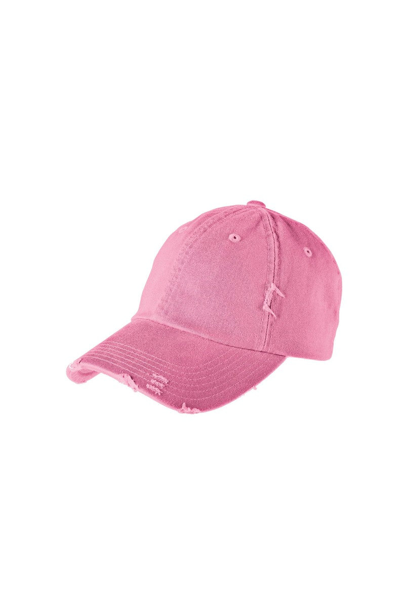District Headwear OSFA / True Pink District DT600: Distressed Cap