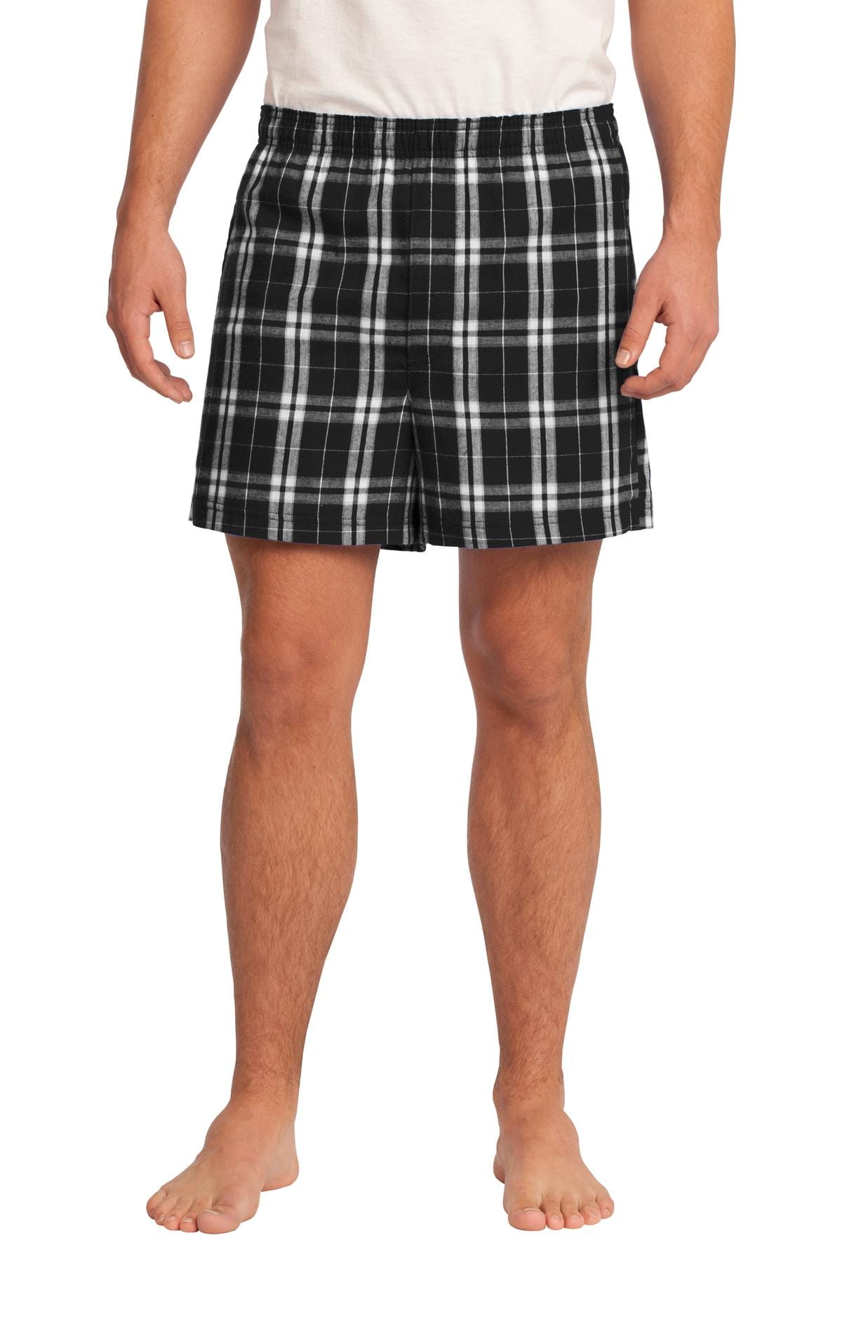 District Juniors & Young Men DISCONTINUED  District ®  - Young Mens Flannel Plaid Boxer. DT1801