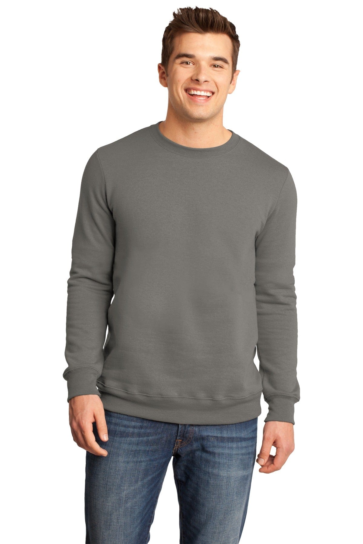 District Juniors & Young Men 3XL / Grey DISCONTINUED  District ®  - Young Mens The Concert Fleece™ Crew. DT820