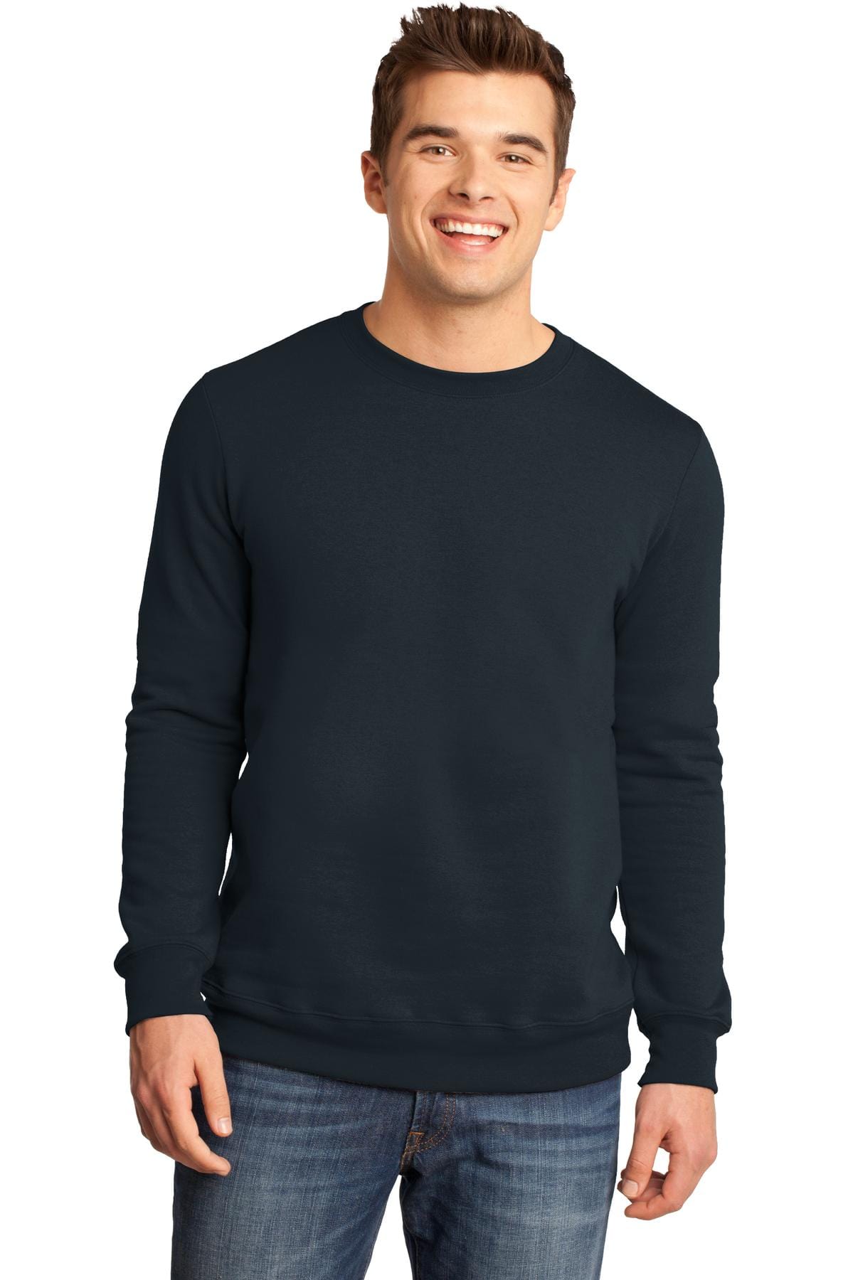 District Juniors & Young Men XS / New Navy DISCONTINUED  District ®  - Young Mens The Concert Fleece™ Crew. DT820