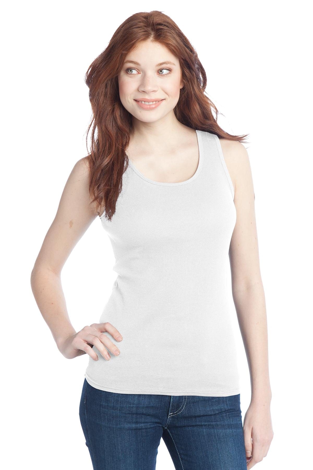 District Juniors & Young Men XS / White DISCONTINUED  District ®  - Juniors 2x1 Rib Tank.  DT210