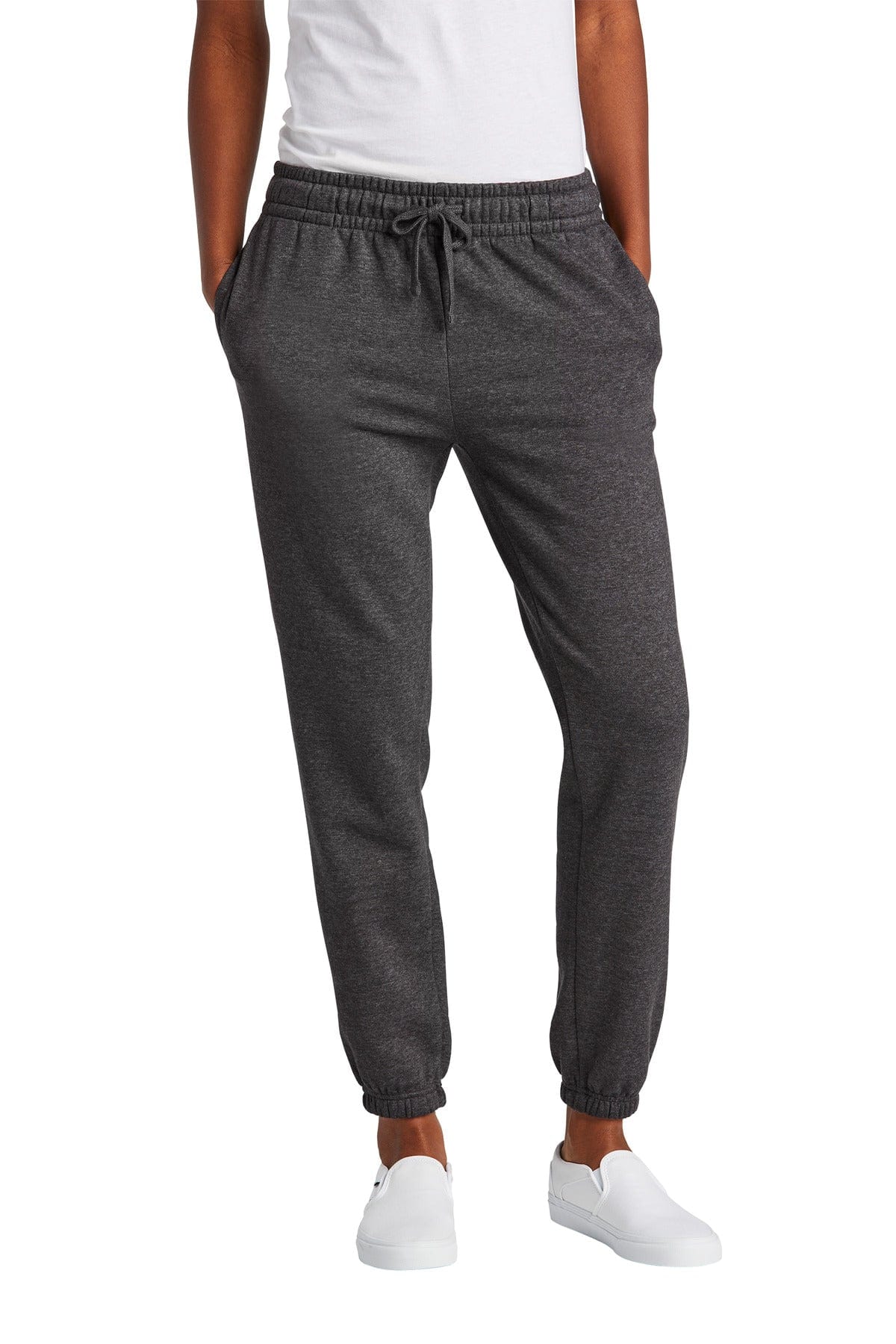 District Ladies XS / Heathered Charcoal District DT6110: Women's V.I.T. Fleece Sweatpant