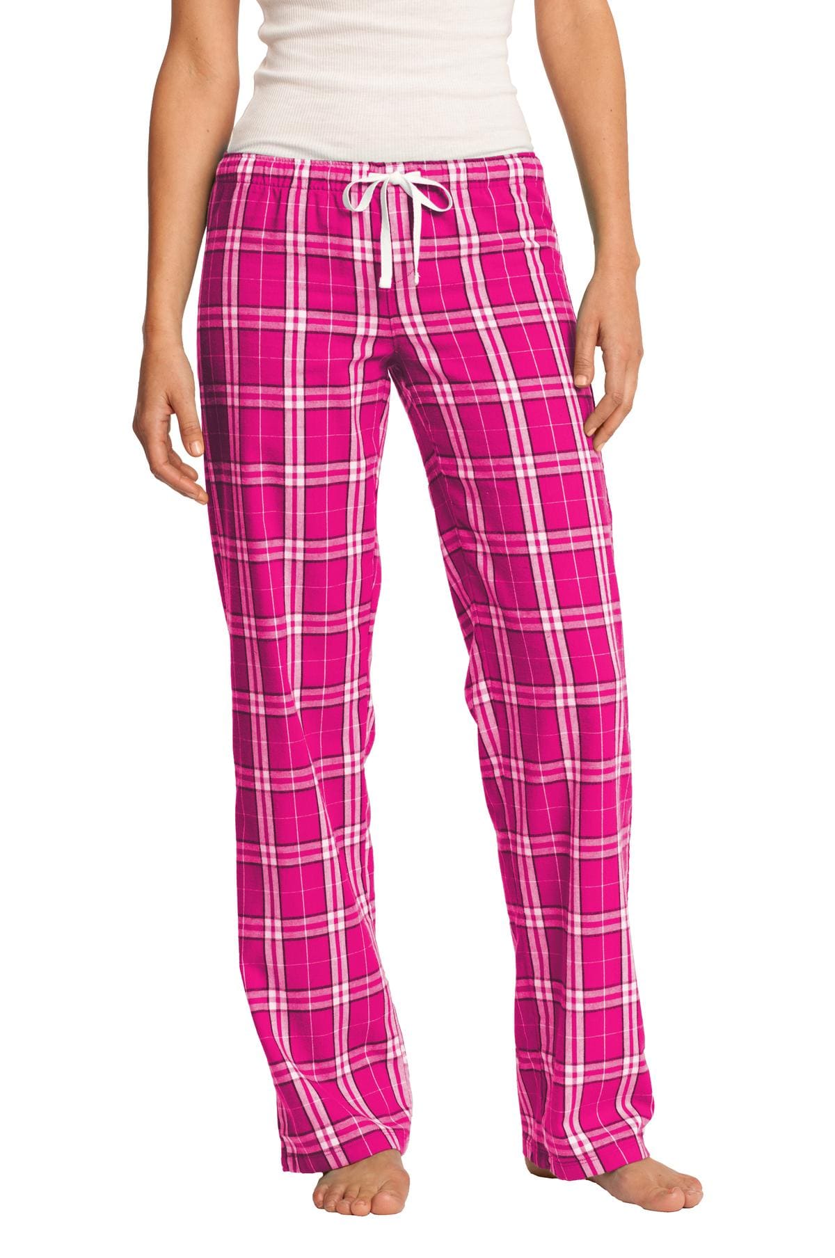 District Pants XS / Dark Fuchsia District DT2800: Women's Flannel Plaid Pant