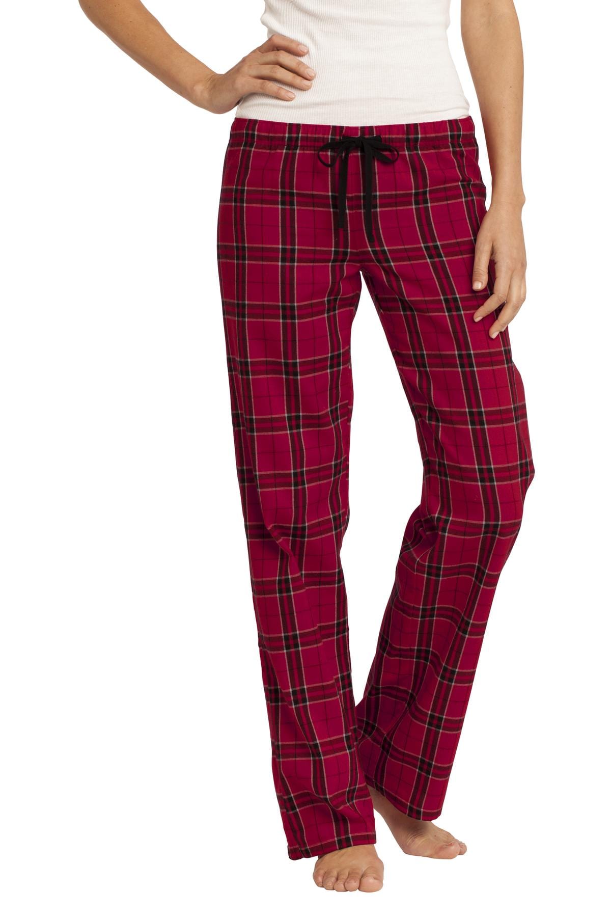 District Pants XS / New Red District DT2800: Women's Flannel Plaid Pant