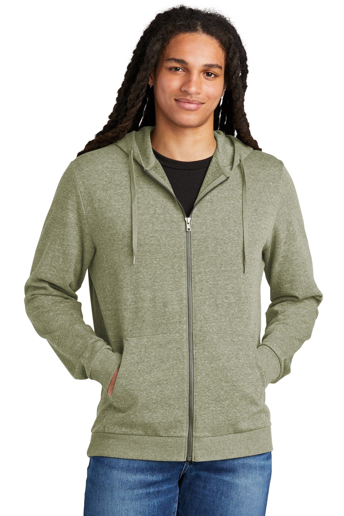 District Sweatshirts/Fleece District DT1302: Perfect Tri Fleece Full-Zip Hoodie