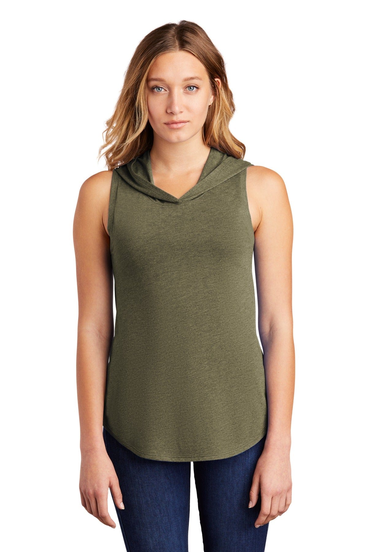 District Sweatshirts/Fleece District DT1375:  Women's Perfect Tri Sleeveless Hoodie