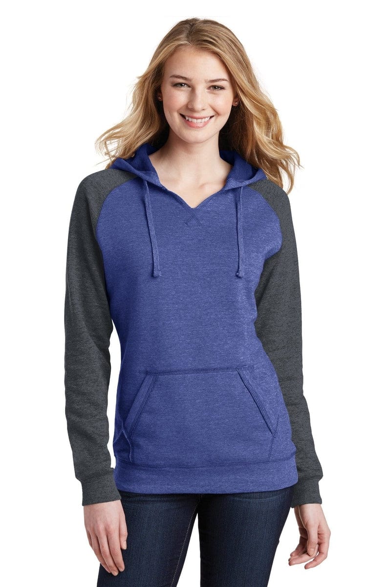 District Sweatshirts/Fleece District DT296: Women's Lightweight Fleece Raglan Hoodie