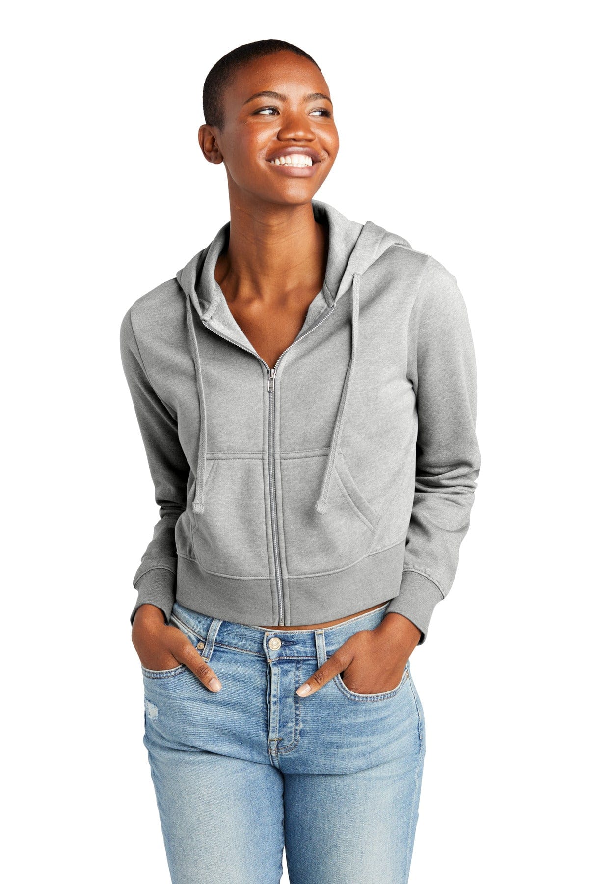 District Sweatshirts/Fleece District DT6103: Women's V.I.T. Fleece Full-Zip Hoodie