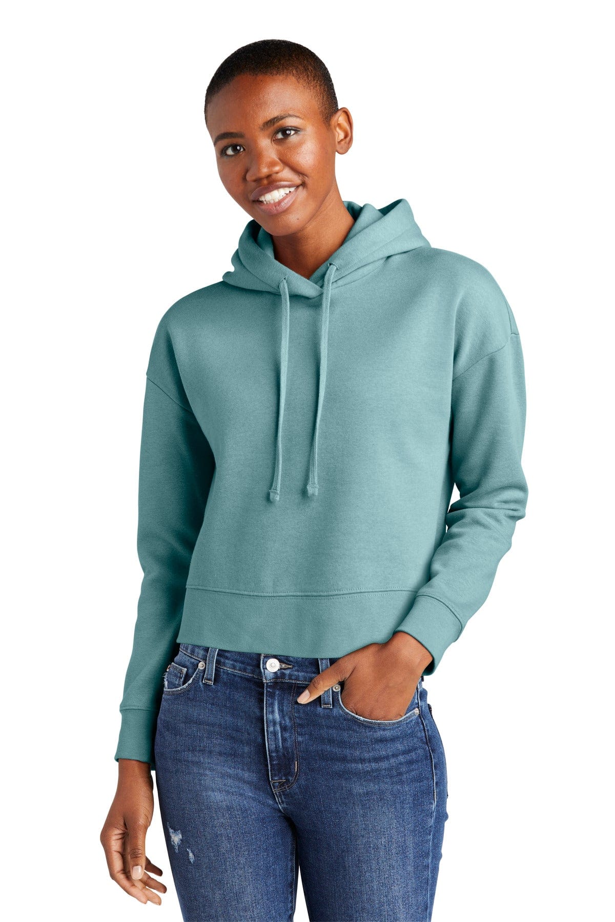 District Sweatshirts/Fleece M / Eucalyptus Blue District DT6101: Women's V.I.T. Fleece Hoodie