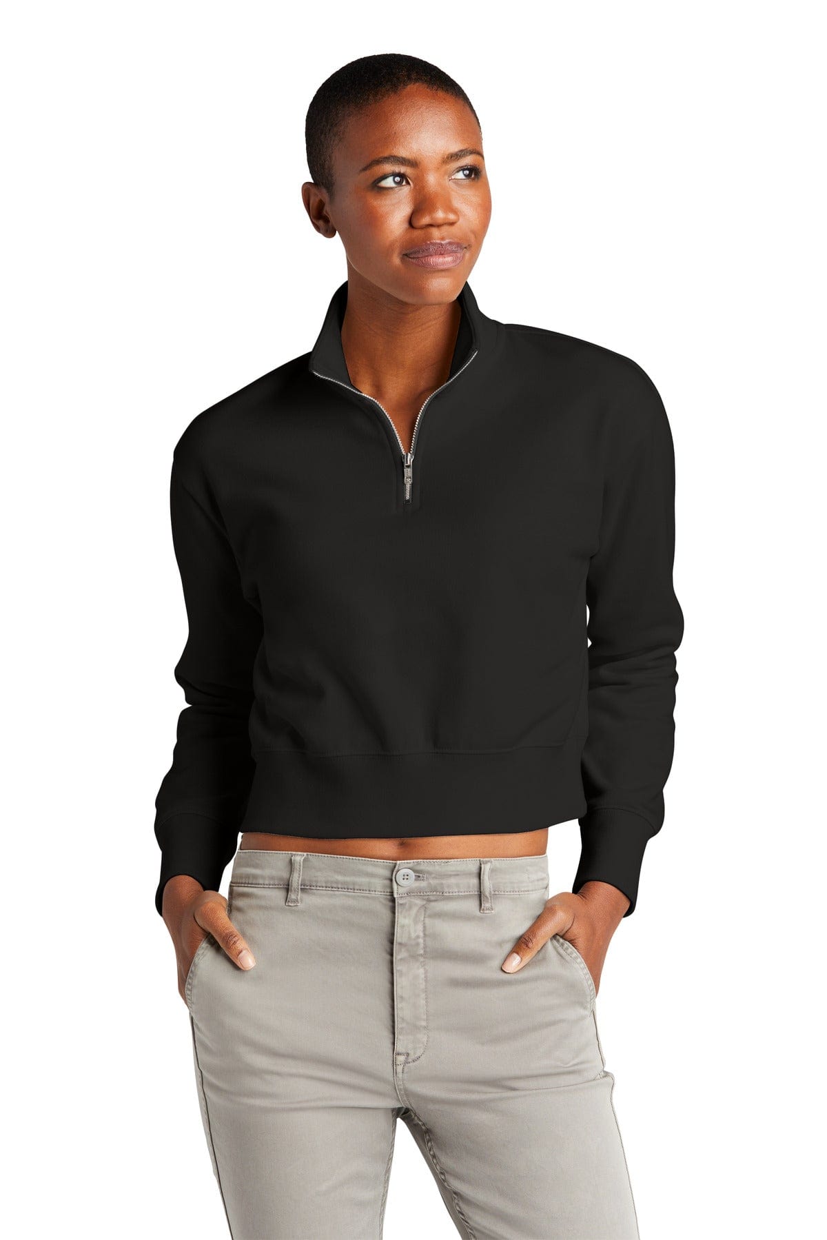 District Sweatshirts/Fleece XS / Black District DT6111: Women's V.I.T. Fleece 1/2-Zip