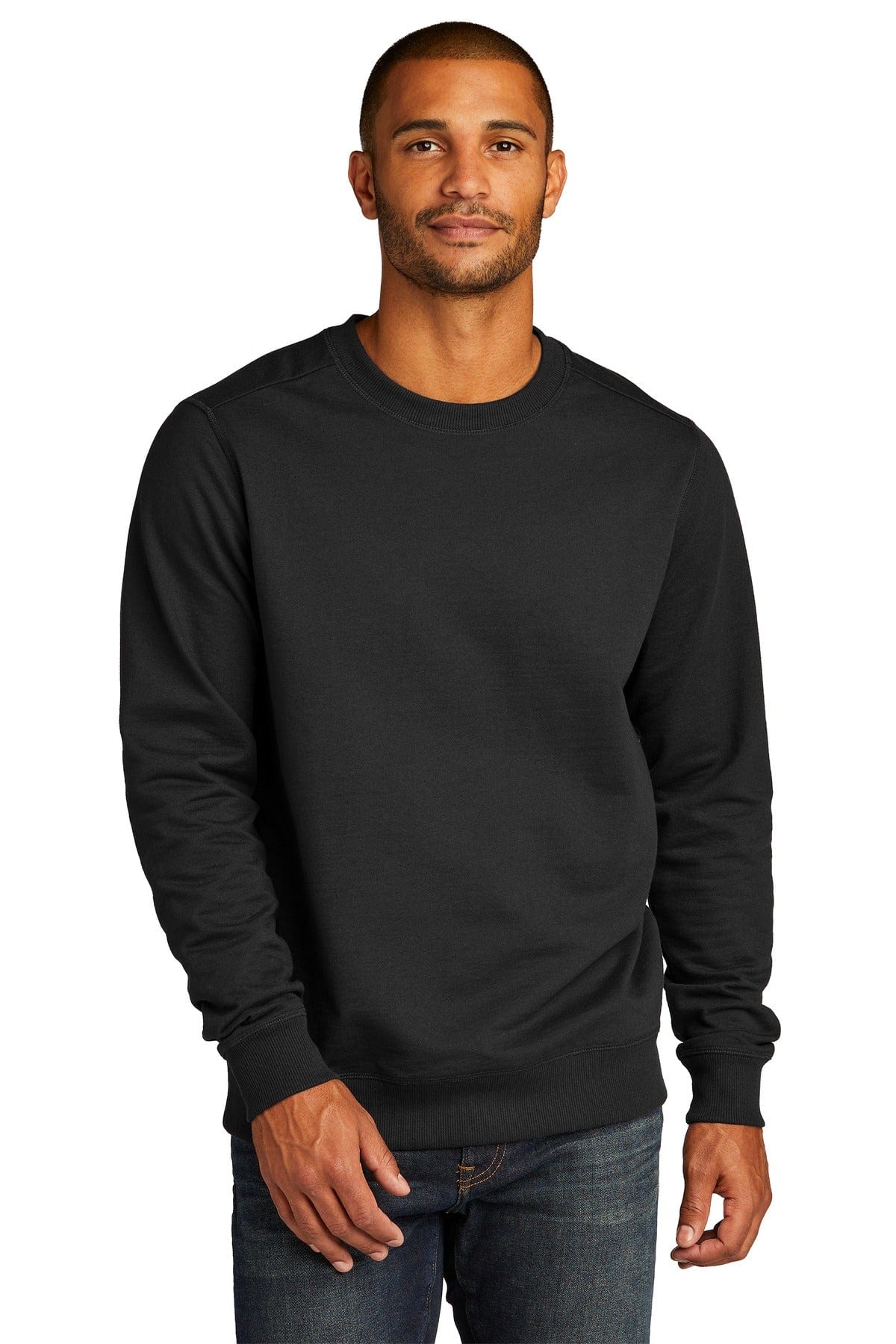 District Sweatshirts/Fleece XS / Black District DT8104: Re-Fleece Crew