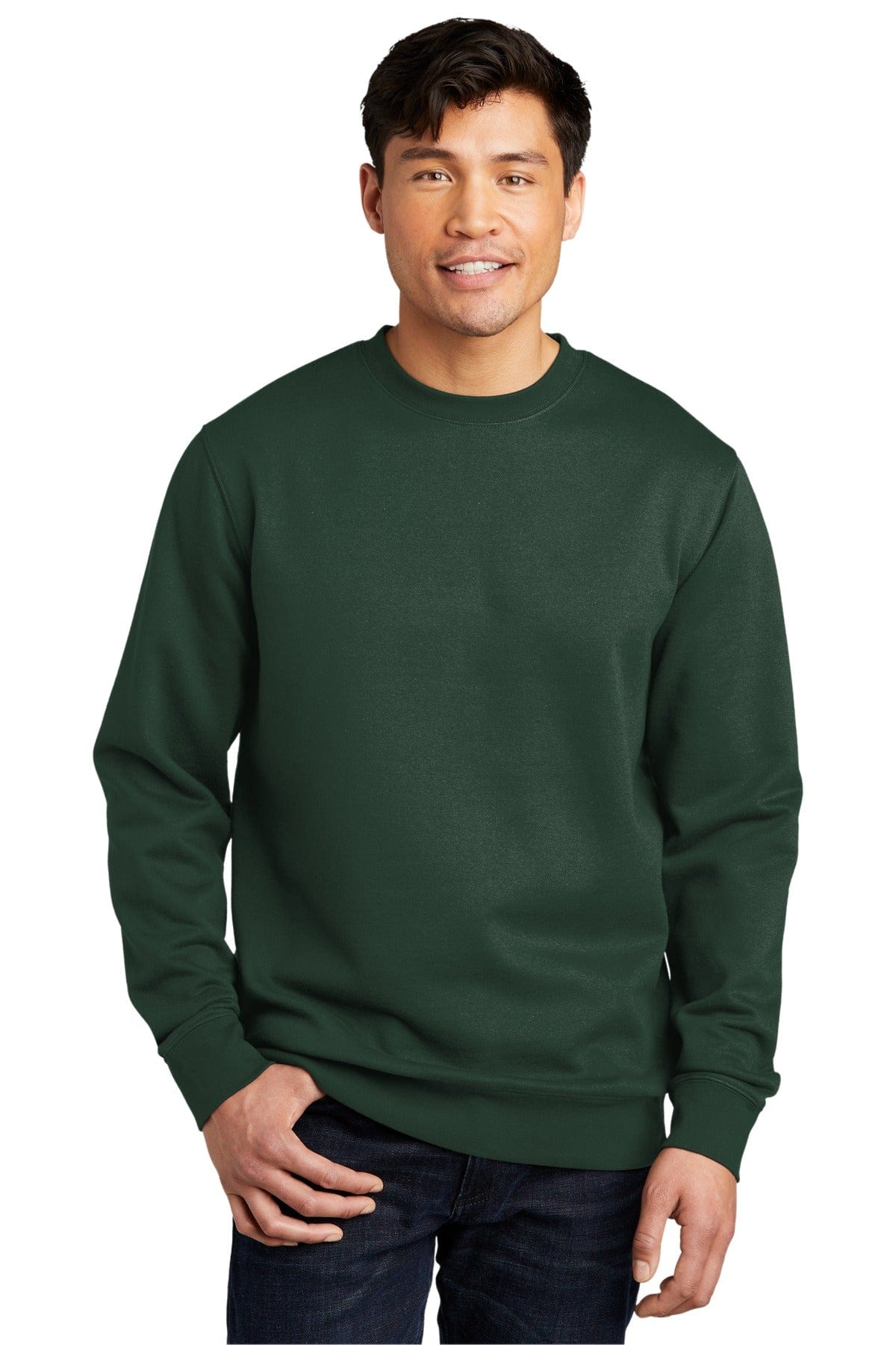 District Sweatshirts/Fleece XS / Forest Green District DT6104: V.I.T. Fleece Crew