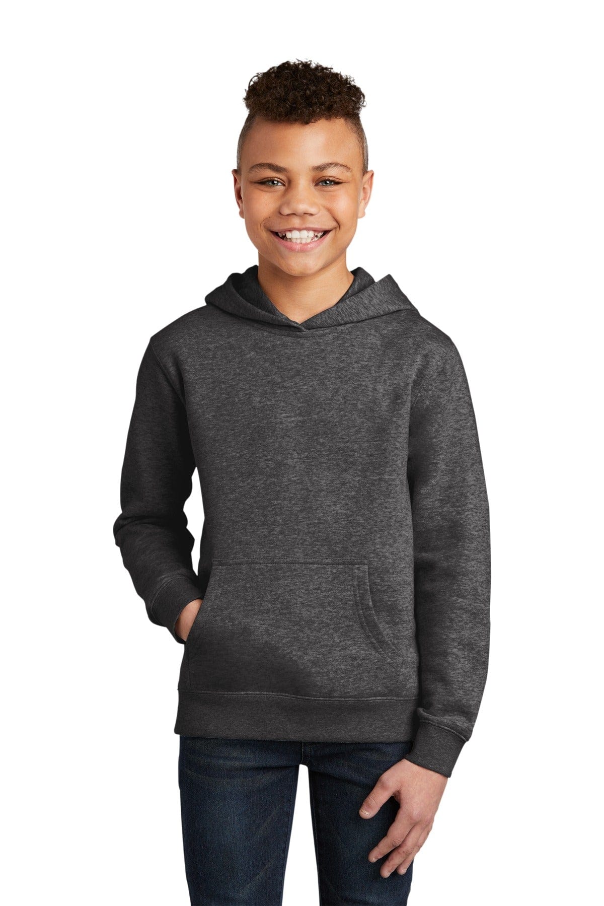 District Sweatshirts/Fleece XS / Heathered Charcoal District DT6100Y: V.I.T. Kids Hoodie
