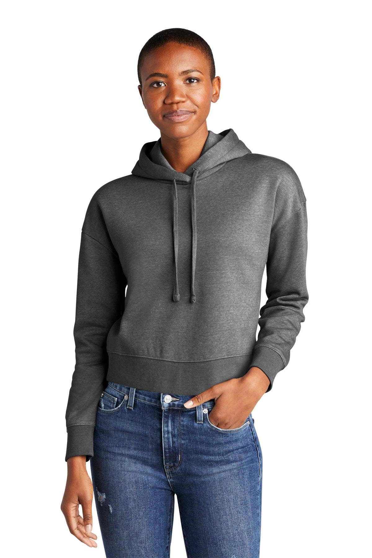 District Sweatshirts/Fleece XS / Heathered Charcoal District DT6101: Women's V.I.T. Fleece Hoodie
