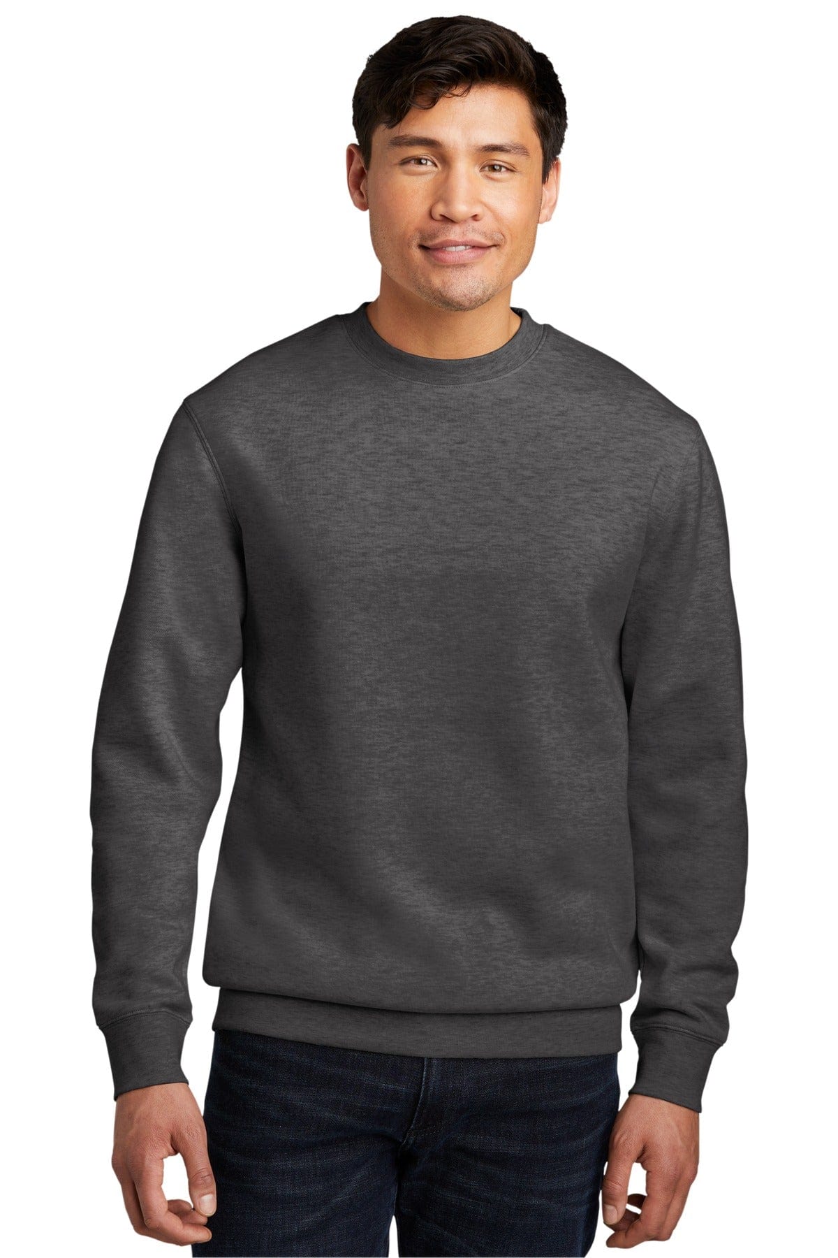 District Sweatshirts/Fleece XS / Heathered Charcoal District DT6104: V.I.T. Fleece Crew