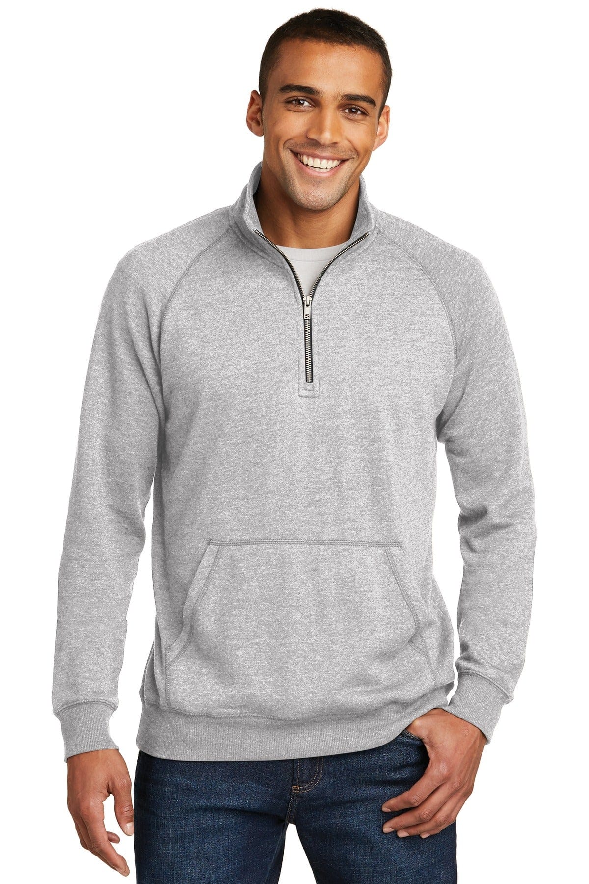 District Sweatshirts/Fleece XS / Heathered Grey District DM392: Lightweight Fleece 1/4-Zip