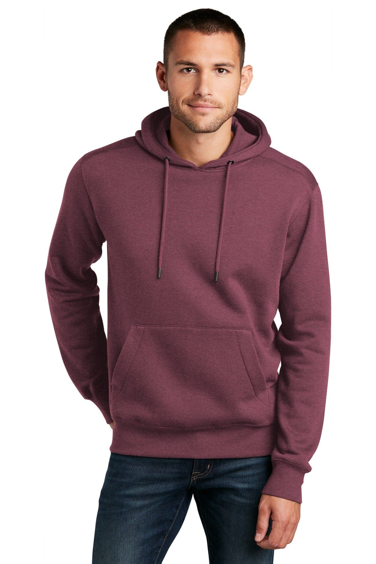 District Sweatshirts/Fleece XS / Heathered Loganberry District DT1101: Perfect Weight Fleece Hoodie