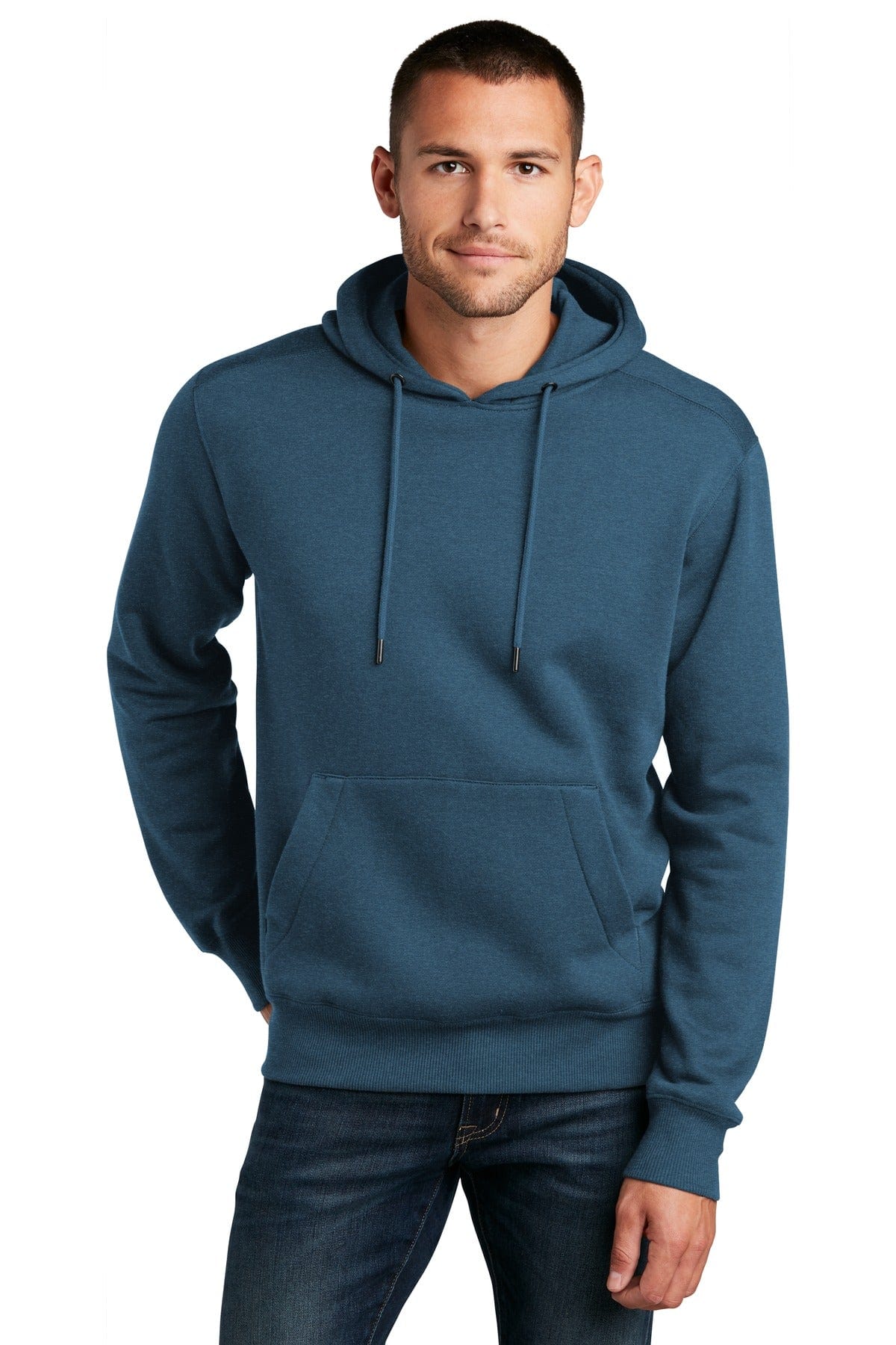District Sweatshirts/Fleece XS / Heathered Poseidon Blue District DT1101: Perfect Weight Fleece Hoodie