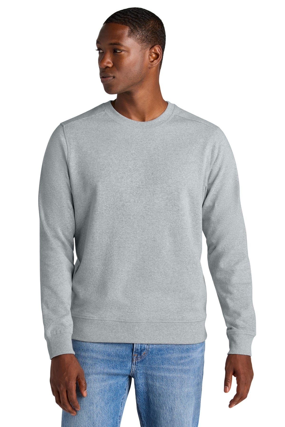 District Sweatshirts/Fleece XS / Light Heather Grey District DT8104: Re-Fleece Crew