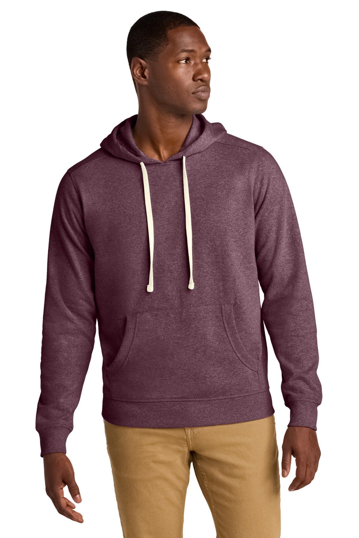 District Sweatshirts/Fleece XS / Maroon Heather District DT8100: Re-Fleece Hoodie