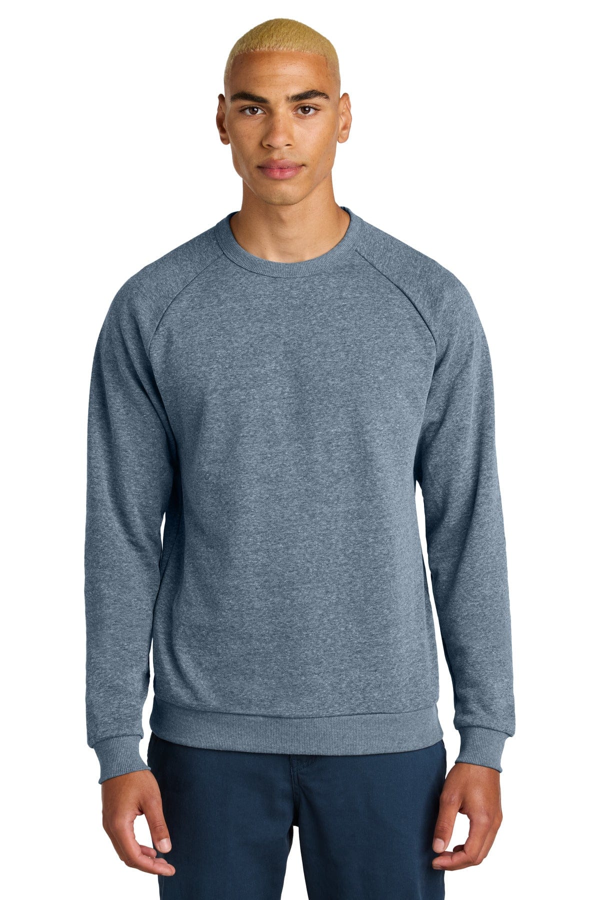 District Sweatshirts/Fleece XS / Navy Frost District DT1304: Perfect Tri Fleece Crewneck Sweatshirt