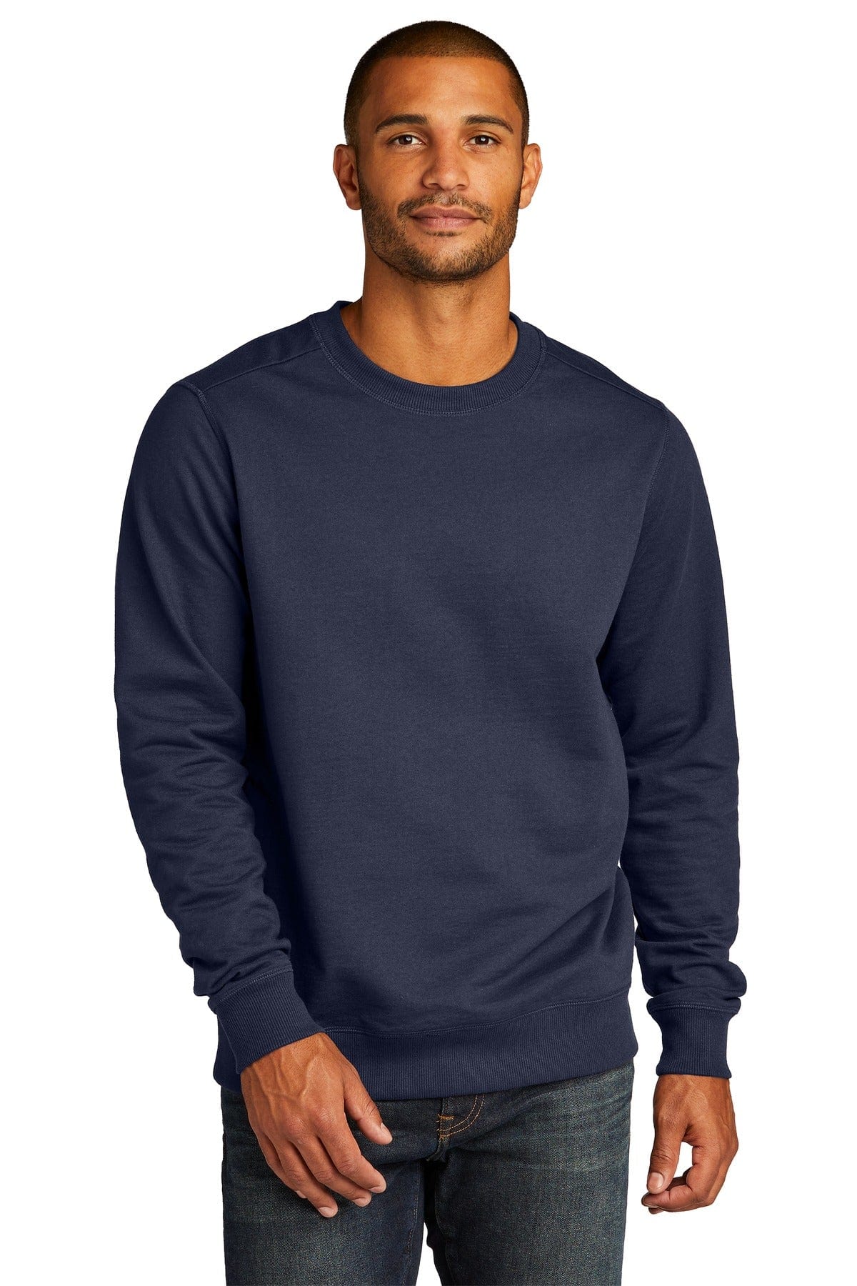 District Sweatshirts/Fleece XS / True Navy District DT8104: Re-Fleece Crew