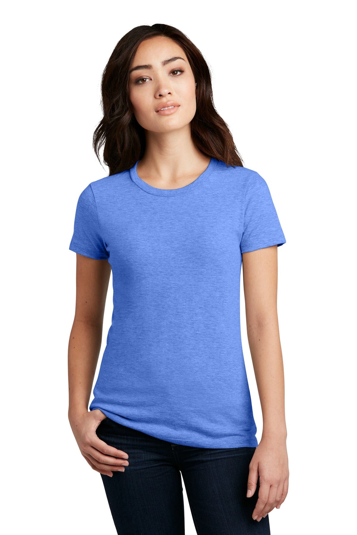 District T-Shirts 3XL / Heathered Royal District DM108L: Women's Perfect Blend CVC Tee