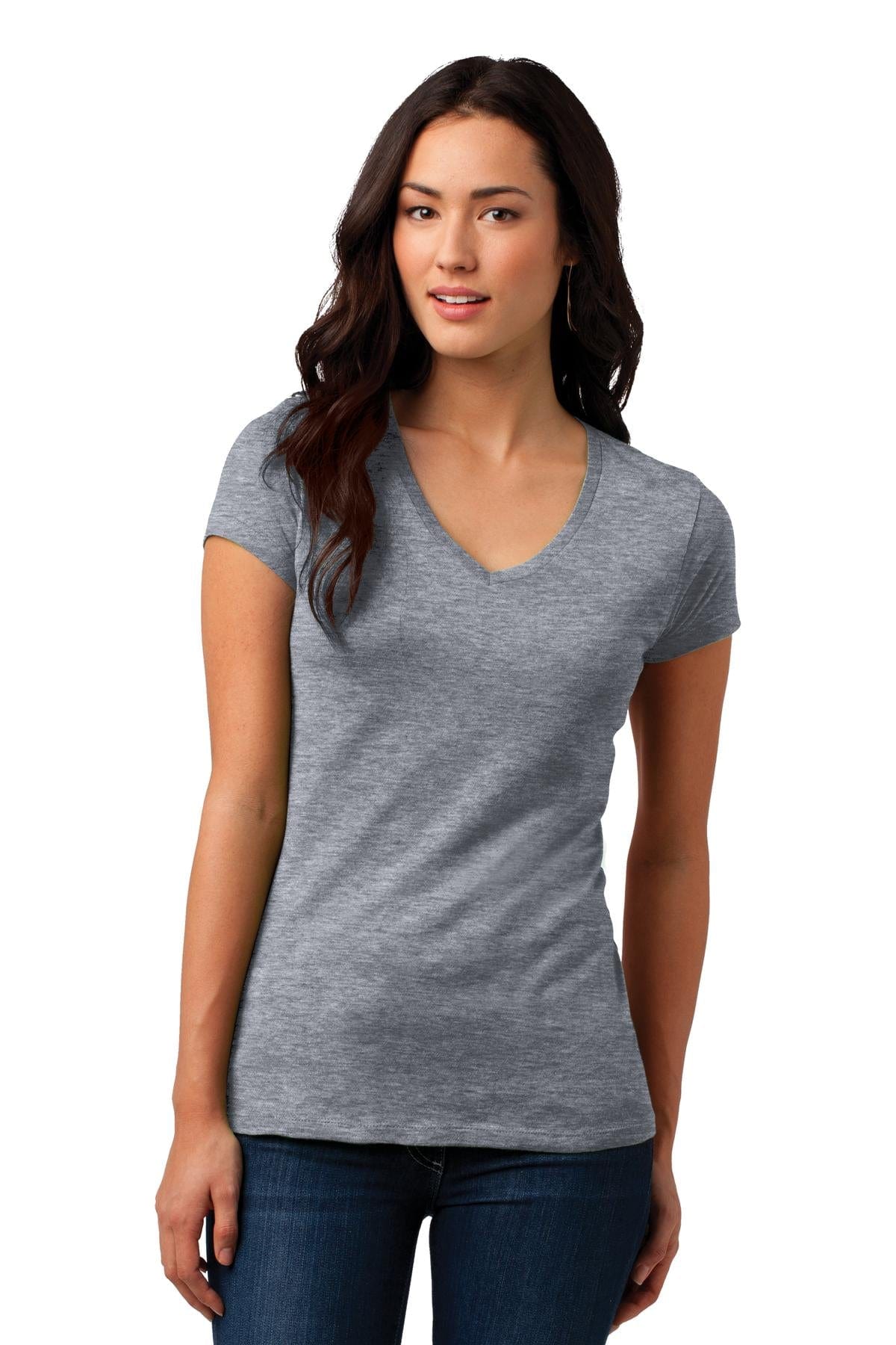 District T-Shirts DISCONTINUED  District ®  Juniors Soft Wash V-Neck Tee. DT4501