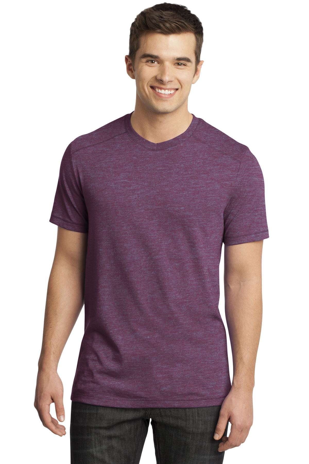 District T-Shirts DISCONTINUED   ®  - Young Mens Gravel 50/50 Notch Crew Tee. DT1400