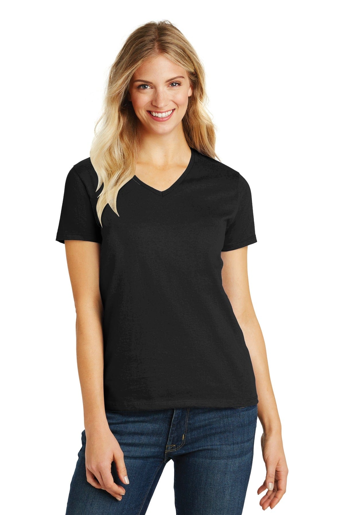 District T-Shirts District DM1190L: Women's Perfect Blend V-Neck Tee