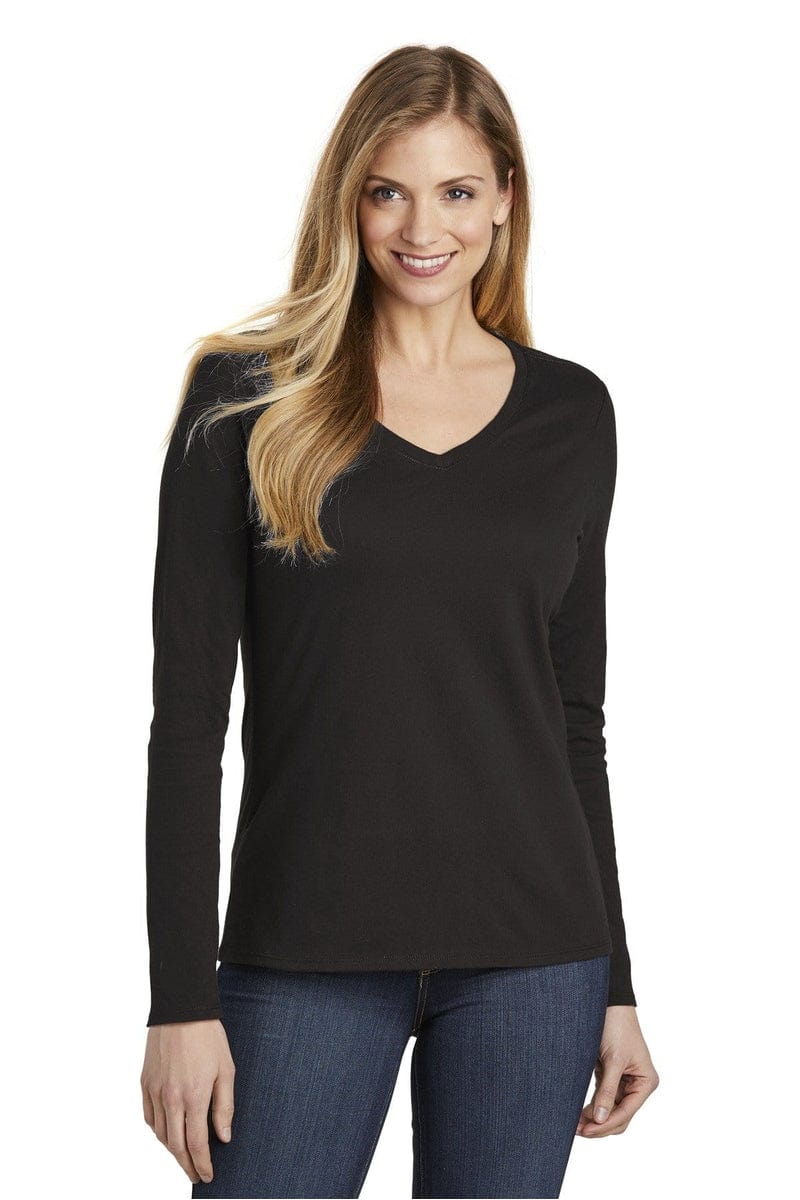 District T-Shirts District DT6201: Women's Very Important Tee, Long Sleeve V-Neck.